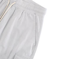 Pantalones cortos de trabajo multibolsillos estilo americano para hombre, informales, ajustados, con cordón, de verano - details 19