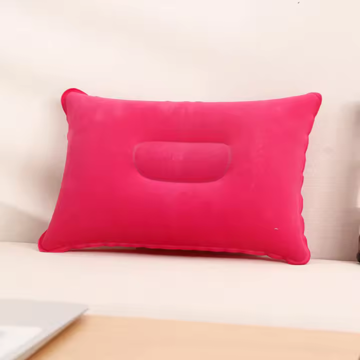 Almohada De Viaje Inflable Para Camping Y Senderismo Soporte De Cuello Cintura Lumbar Para Descanso En Casa Y Oficina - 1