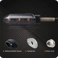 NLpearl Lámpara De Señalización LED Para Moto 8mm Mini Blinker Flotante Amarillo Flujo Indicador De Giro Accesorios De Moto - details 1