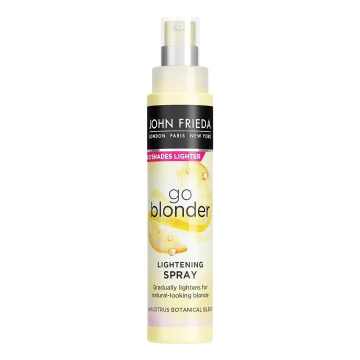 JOHN FRIEDA - Espray Aclarador Controlado Go Blonder 100 ml, Aclarador para el Pelo Rubio Opaco, con Manzanillas y Cítricos, Abrillanta Pelo Rubio Hasta 2 Tonalidades, Exclusiva Fórmula Aclaradora - 1