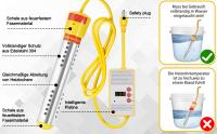 Termómetro Flotante de Fácil Lectura para Piscinas con Visualización de Temperatura Interior - Inalámbrico, Monitor Digital para Piscinas, Bañeras, Acuarios y Estanques-Marca Cecodadi - details 10