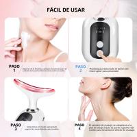 Dispositivo De Terapia Fotónica LED De 3 Colores Para Cuidado De La Piel Rejuvenecimiento Y Acentuación Del Contorno Del Cuello Antiarrugas Y Tensión De La Piel - details 7