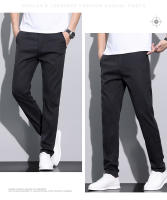 Pantalones Casuales Para Hombre Lyocell Fibra Verano Malla Suave Transpirable Elástica Slim Straight Negro Gris Talla Media - details 13