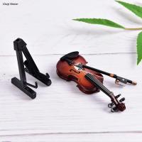 Mini Violín Muestral De Madera 8cm Adorno Decorativo Musical Instrumentos Miniatura Soporte Incluido Regalo Creativo - details 0
