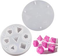 Molde De Dados Personalizados DIY Con 7 Cavidades Borde Afilado En Silicona Regalo Perfecto Para RPG - details 1