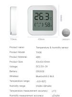Sensor De Temperatura Y Humedad Bluetooth Con Pantalla LCD Mini Control Remoto Por Tuya APP Y Voz Compatible Con Google Thermometer Hygrometer - details 17