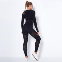 SSIT
Conjunto de Yoga sin costura Para Mujer, ropa Deportiva de 2 piezas, Short Top, sujetador, Leggings, traje de entrenamiento Para Gimnasio - details 14