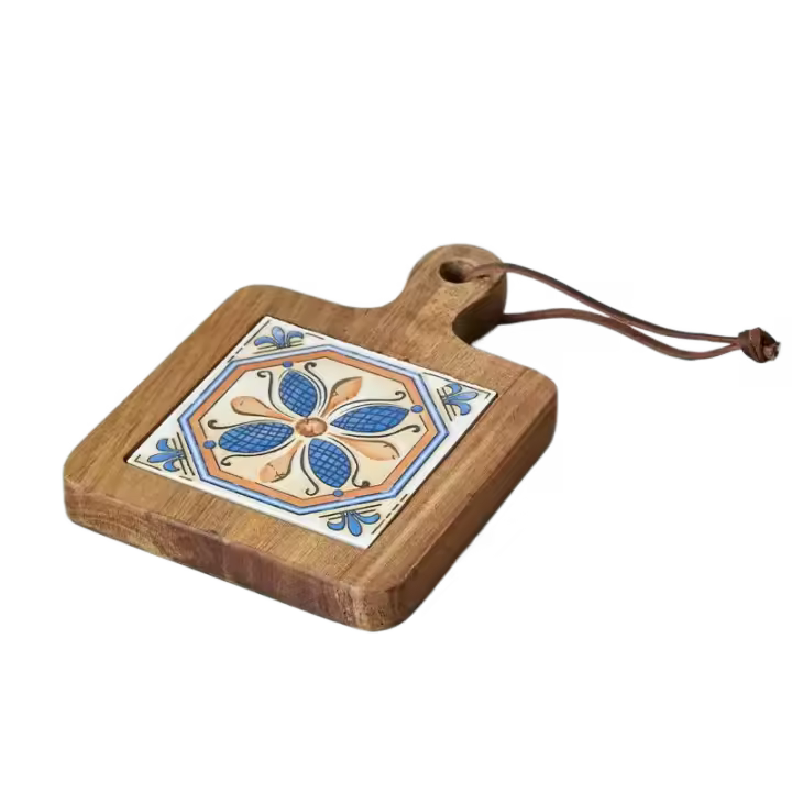 Alfombrillas De Madera Para Teteras Antideslizantes Y Antisalpicaduras Decoración Ecológica Para El Hogar Tapetes De Bebida Placas De Comida Matriz De Té Caliente - 1