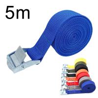 Cinta De Tensión Para Motocicleta Coche Bicicleta 5M Con Hebilla Y Correa De Acero Para Equipaje Bagaje Reteedor Fuerte Cinta De Fijación Ratchete - details 0