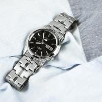 Reloj automático hombre Seiko 5 SNKK71K1 dial negro 38mm correa acero - details 0