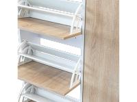 Mueble Zapatero Serie Tigris 55ab Topkit Armario con 3 Puertas abatibles + 1 Vertical con Medidas 123x89x25 - details 1