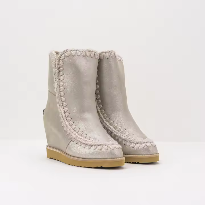 BOTA - MOU - FRENCH TOE WEDGE SHORT STONE METALLIC - 1