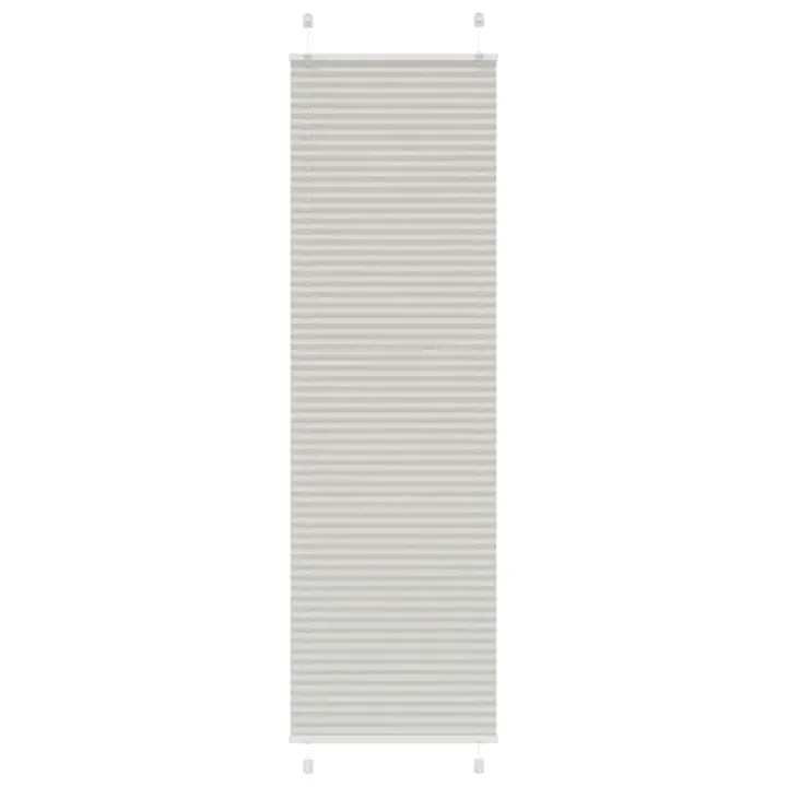 Estor Plisado gris claro 55x200 cm Tela Ancho 54,4 cm Poliéster - 1