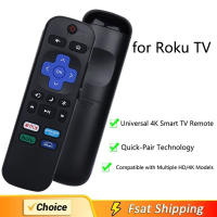 Control Remoto De Repuesto 1/3 Pcs Compatible Con Todas Las Marcas De TV Roku TCL Hisense Onn Insignia - Universal Streaming Media Remote IR - details 0