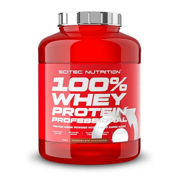 Scitec Nutrition - 100% Whey Protein Prof. 2350 gr - Proteína de alta calidad - 1