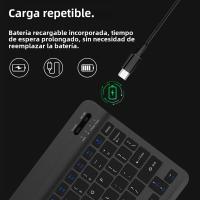 Teclado Inalámbrico Bluetooth Verde Oscuro Para Android iOS Windows Con Ratón Duradero Accesorios Para iPad Teclado Multilingüe Para Tablet - details 6