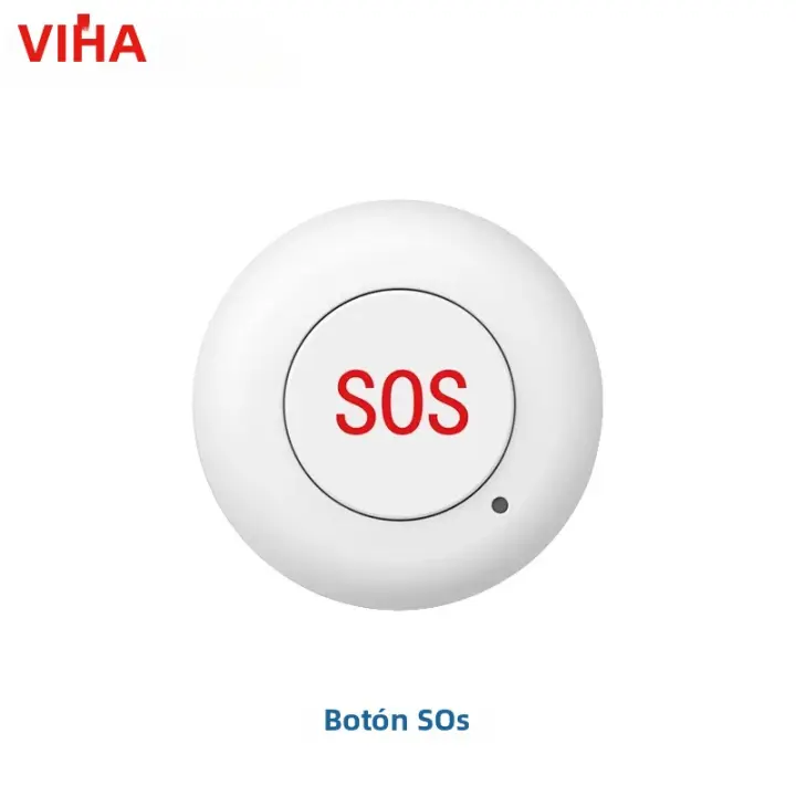 Sistema De Alarma De Seguridad Para El Hogar HIVA Con Botón De Emergencia SOS Y Silbato Exterior Solar Inteligente Y Sin Cable - 1
