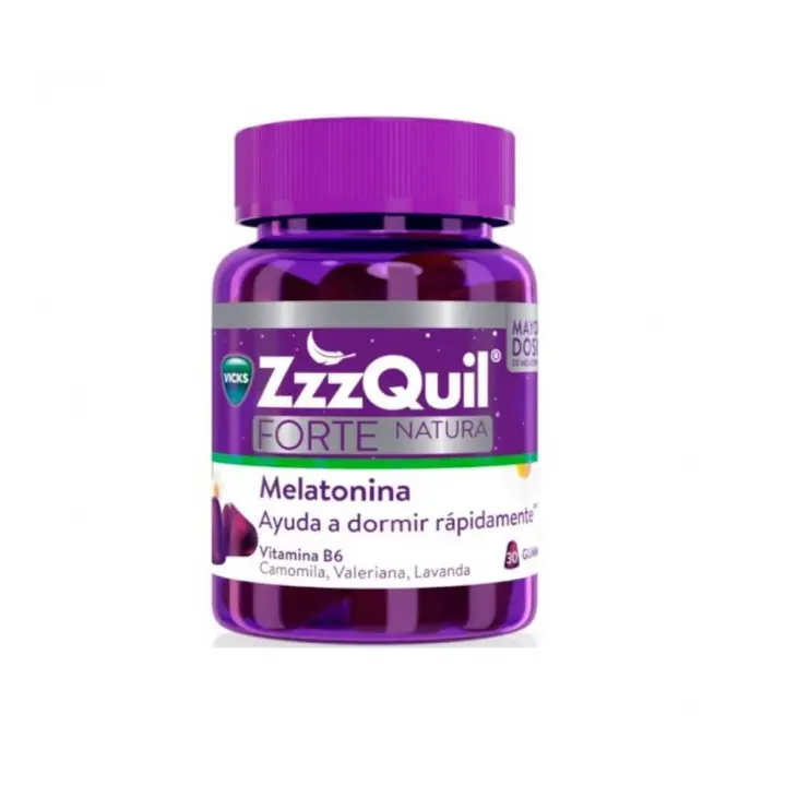 Vicks Zzzquil Natura Forte Gominolas para Dormir Rápido con Melatonina 17mg - 30 Unidades - 1