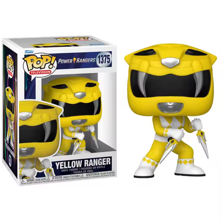 FUNKO POP! POWER RANGERS 30 ANIV. - RANGER AMARILLO, 72158, Nº1375, TIENDA CON LICENCIA OFICIAL - 1