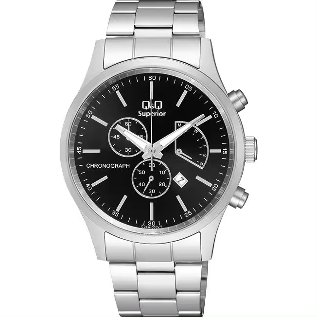 Reloj Q & Q C24A-003VY Superior para Hombre, Diseño Elegant y Moderno - 1
