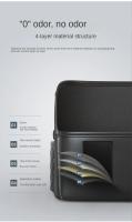 Bolsa De Almacenamiento Para Asiento Medio De Coche De Gran Capacidad En Cuero Negro Estilo Napa Soporte Para Artículos Colgante Para Espalda De Silla - details 5