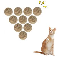 Juguete Para Gatos 10pcs Bola De Sisal Colorido Duradero Muela La Boca De La Bola Con Campana Estimula Los Dientes Y El Juguetumiento - details 1