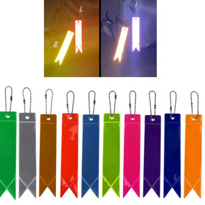 Cinta Reflectante PVC Para Coche Y Motocicleta Cadena De Llaves Decorativa Creativa Correa Corta Para Automóviles Y Motos - 1