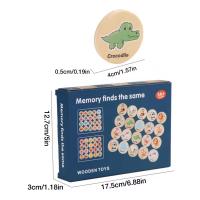 Juego Educativo De Madera Para Niños Memoria Animal Fruta Juguete De Entrenamiento De Enfocamiento Infantil Montessori - details 8