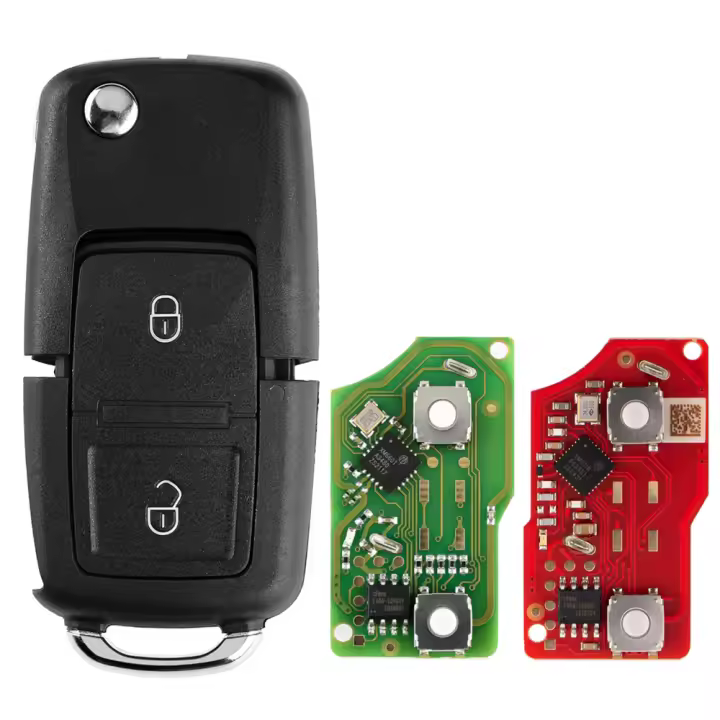 5Piezas Llave Remoto De Repuesto Estilo B5 2 Botones 2da Generación Para VVDI VVDI2 Programador Versión Inglesa XHORSE XKB528EN - 1
