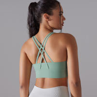 Sujetador Deportivo Para Mujer Alta Soporte Impacto Yoga Running Quick Dry Top Deporte Gimnasio Padded Bralette Sexy - details 11
