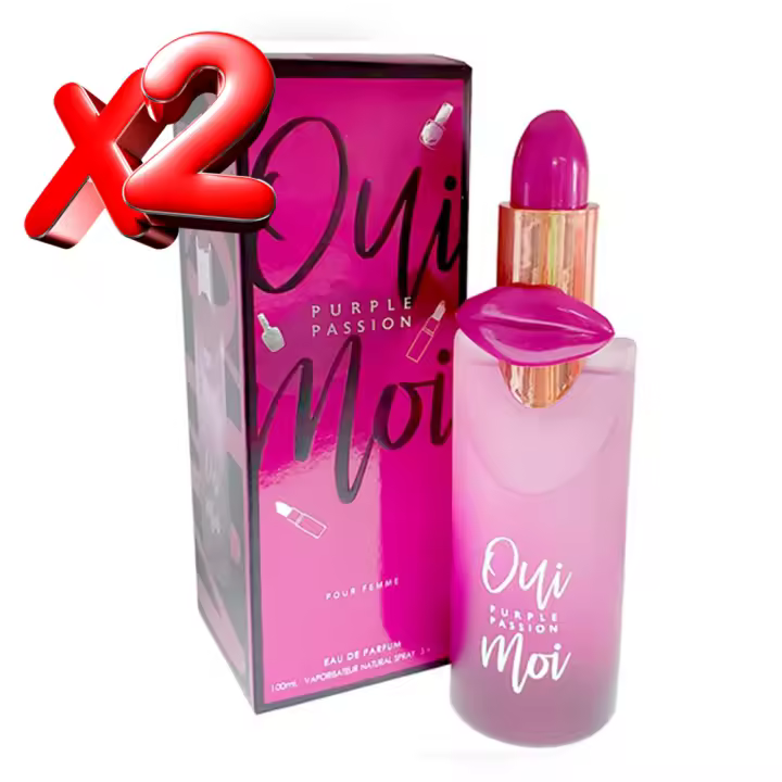 2 UNIDADES Oui Moi Purple Satin Eau de Parfum pour femme 100ml Montage Brands Fragancia inspirada en otros perfumes Perfume Mujer - 1