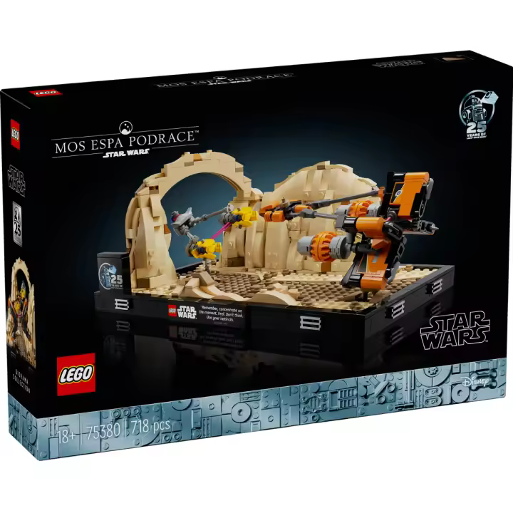 LEGO STAR WARS - DIORAMA: CARRERA DE VAINAS DE MOS ESPA, 75380, TIENDA CON LICENCIA OFICIAL - 1