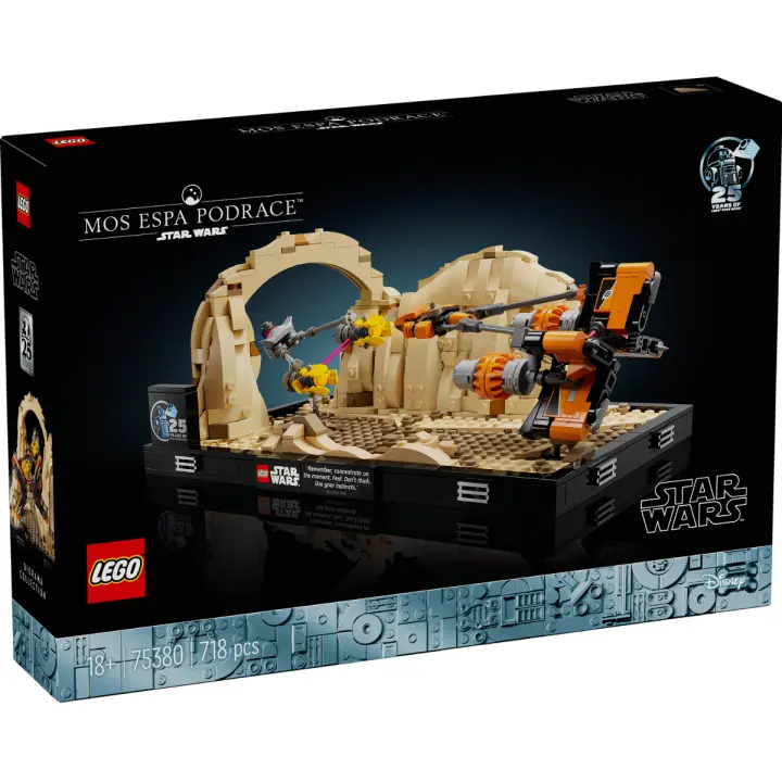 LEGO STAR WARS - DIORAMA: CARRERA DE VAINAS DE MOS ESPA, 75380, TIENDA CON LICENCIA OFICIAL - 1