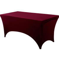 Mantel De Spandex Tendido a Medida Lavable Y Resistente a Arrugas Para Mesa Rectangular De Jardín Ideal Para Eventos Bodas Y Fiestas - details 17