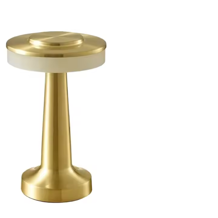 Lámpara De Mesa LED Táctil Recargable Retro De Metal Para Dormitorio Restaurante Café Estudio Decoración De Escritorio Iluminación - 1