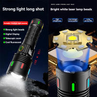 Linterna Táctica LED De Alta Potencia Recargable Con Luz Fuerte Lámpara Super Brillante Para Exterior Resistente Al Agua Con USB - details 2