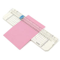 10444-18 Cortador de papel manual portátil de 30cm– Guillotina Manual de plástico resistente, compacta y ligera – Ideal para Oficina, Escuela, Papelería o Uso Doméstico - details 2