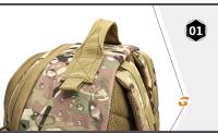 Mochila Táctica De 1000D Para Caza Y Camping Con Sistema De Carretel Externo Y Malla De Resina Para Hiking Y Viajes Unisex - details 11