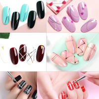 Cepillo De Uñas Doble Final Para Arte De Uñas Acrílicas Profesional Línea De Esmalte Gel Pincel De Dibujo Y Pintura Florales Herramientas De Manicura - details 10