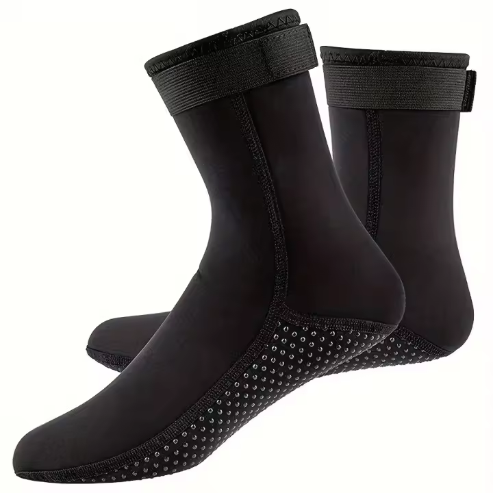 Calcetines De Buceo Neopreno 3mm Zapatos De Surf No Resbaladizos Para Natación Y Snorkel Botas De Playa Elásticos Y Cálidos Para Adultos - 1