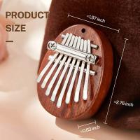 Mini Kalimba 8 Claves Piano De Uso Manual Estilo Gota De Agua Instrumento Lindo Portátil Set De Regalo Elegante Para Niños - details 7