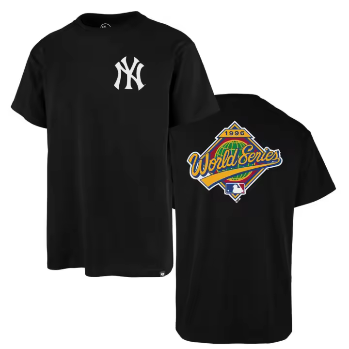 Camiseta 47 Brand New York Yankees Backer Mlb Echo Negro T Shirt U017Tmbect616702Jk - 1