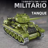 Bloques De Construcción MOC 99A Tanque De Batalla Principal Militar Challenger Leopard Panther Juguetes Para Niños Modelos De Soldado Pesado - details 2