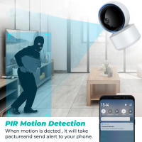 Cámara IP Wifi Tuya 1080P Monitor De Bebé PTZ 360° Con Detección De Movimiento Audio Bidireccional Visión Nocturna Soporta TCP/IP/ONVIF Protocolo Privado - details 2