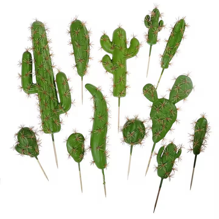 Gran Suculentas Artificiales De Espina De Desierto Para Decoración Del Hogar 30/43cm Planta Falsa De Cactus Para Interiores Sin Mantenimiento - 1