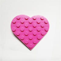 10pcs Bloques De Construcción Clásicos Accesorios Corazón Amoroso Juguetes Para Niñas Regalo De Acción De Gracias Y Navidad - details 5