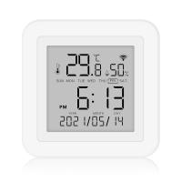 Sensor De Temperatura Y Humedad WiFi Tuya Para Hogar Inteligente Compatibilidad Con Alexa Y Google Assistant Termómetro Higrómetro Digital Soporte Vertical Y Horizontal - details 9