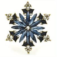 Broche De Navidad Para Mujer Con Diamantes Rojo Y Espinilla Broche De Navidad Para Mujer Broche De Fiesta De Año Nuevo Broche De Regalo Unisex Clásico - details 2