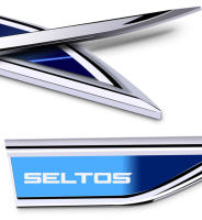 2pcs Adhesivos De Puertas Lateral Para Coche Accesorios Interiores Para Kia Seltos Decoración De Panel Del Lado Material De Aleación De Metal - details 6