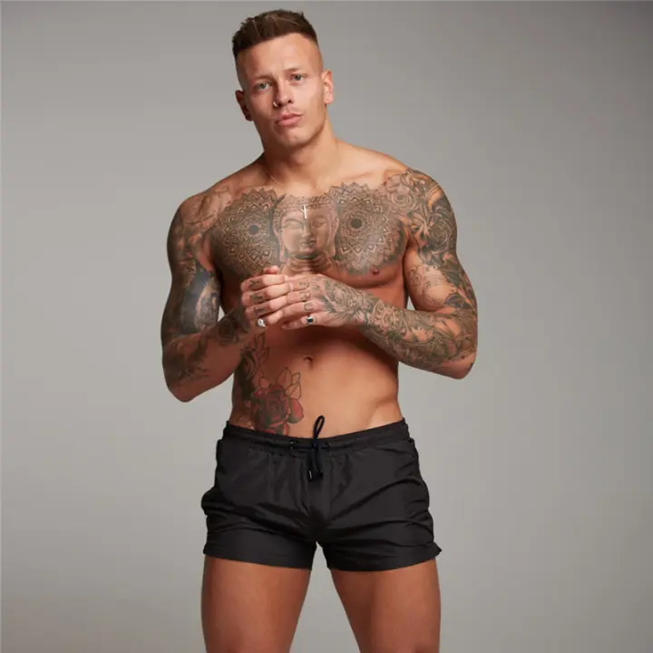 Shorts De Playa Fitness Transpirables Para Hombre Pantalones De Entrenamiento Rápidos Y Secado Cool Para Baloncesto Y Musculación Casual - 1